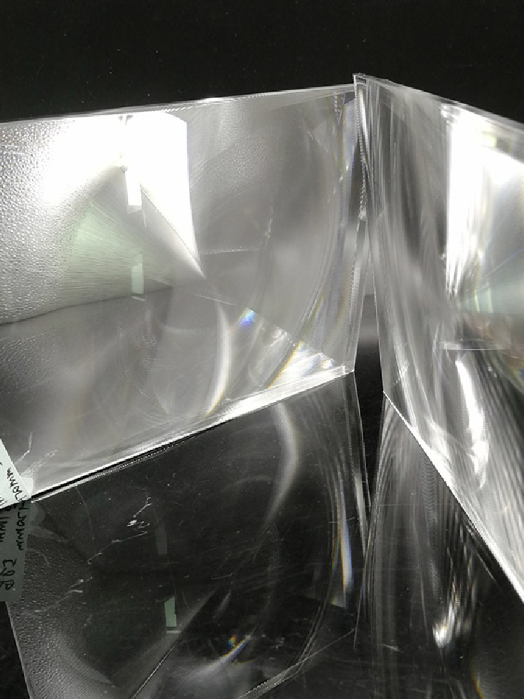 custom lens rectangle optical PMMA fresnel lens with HD fine groove pitch for 88x52mm diy projector kit lens