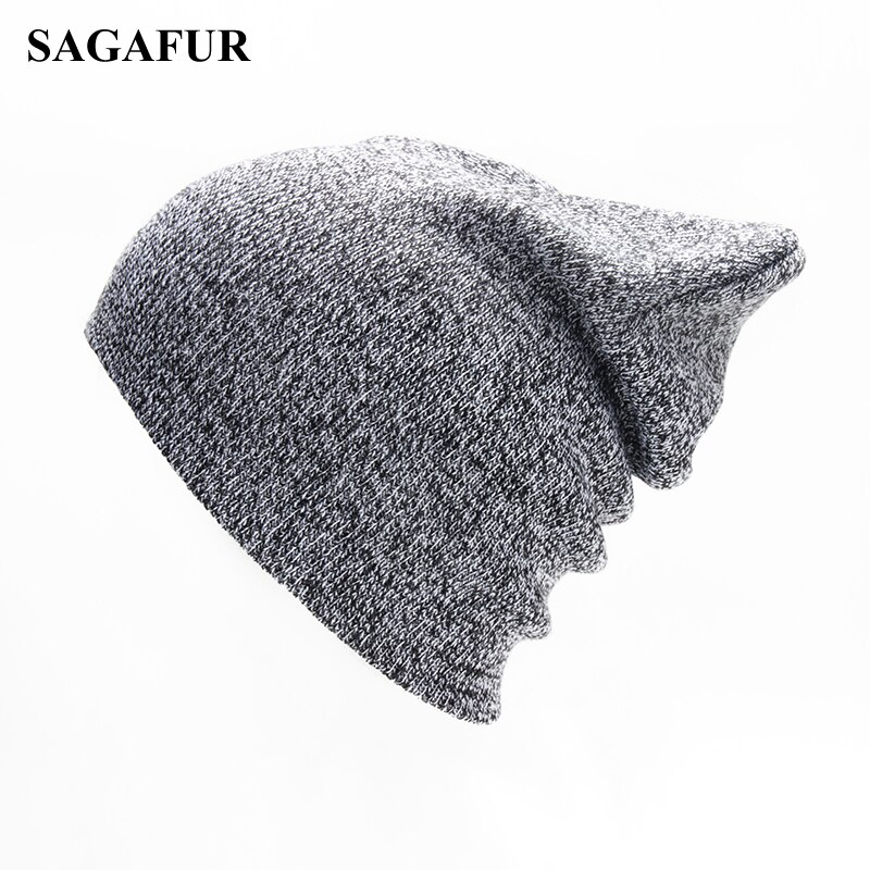 Bonnets doux pour hommes casquette d'hiver femmes Polyester Slouchy tricoté chapeau pour garçons décontracté Ski chapeau femme Hip Hop automne bonnets fille