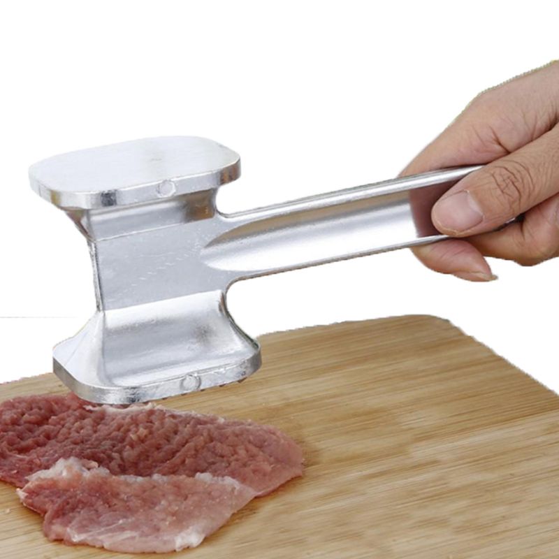 Double Sided Flat Surface Meat Tenderizer Hammer Chicken Meat Pounder Mallet Multipurpose Cooking Tool for Steak Chicken