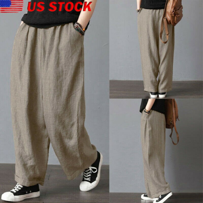 Loose Plain Handsomesimple Wide-Pants main image 0