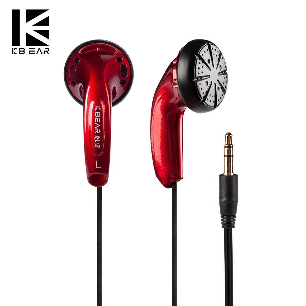 KBEAR-auricular para juegos Stellar HIFI, controlador dinámico de 15,4mm, cascos planos PPS japoneses, auriculares insignia KBEAR Knight: Red