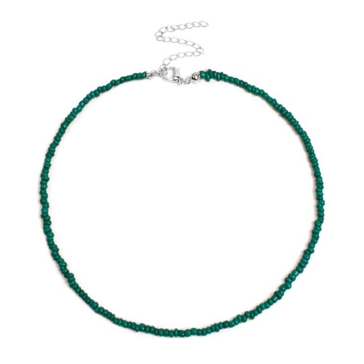 Collana girocollo con perline bianche della boemia per il commercio all&#39;ingrosso di gioielli di moda con collana a catena Vintage da donna: 4