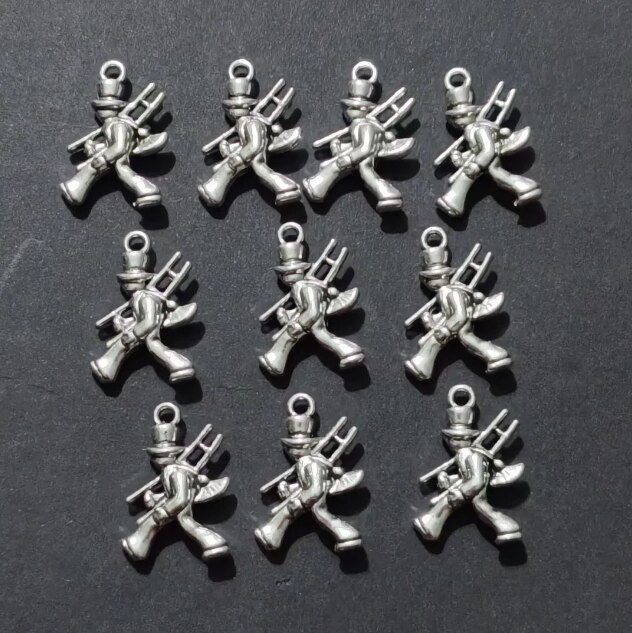 10 pçs pingentes chaminé varredor metal liga tom jóias diy achados encantos atacado 20x14mm