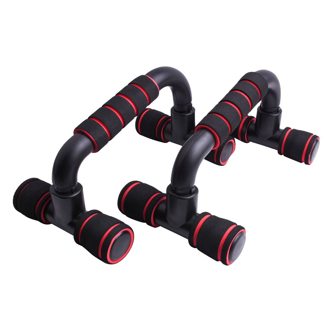 Ab Power Wielen Roller Machine Push-Up Bar Stand Oefening Rack Workout Home Gym Fitness Apparatuur Buikspier Trainer: Rood