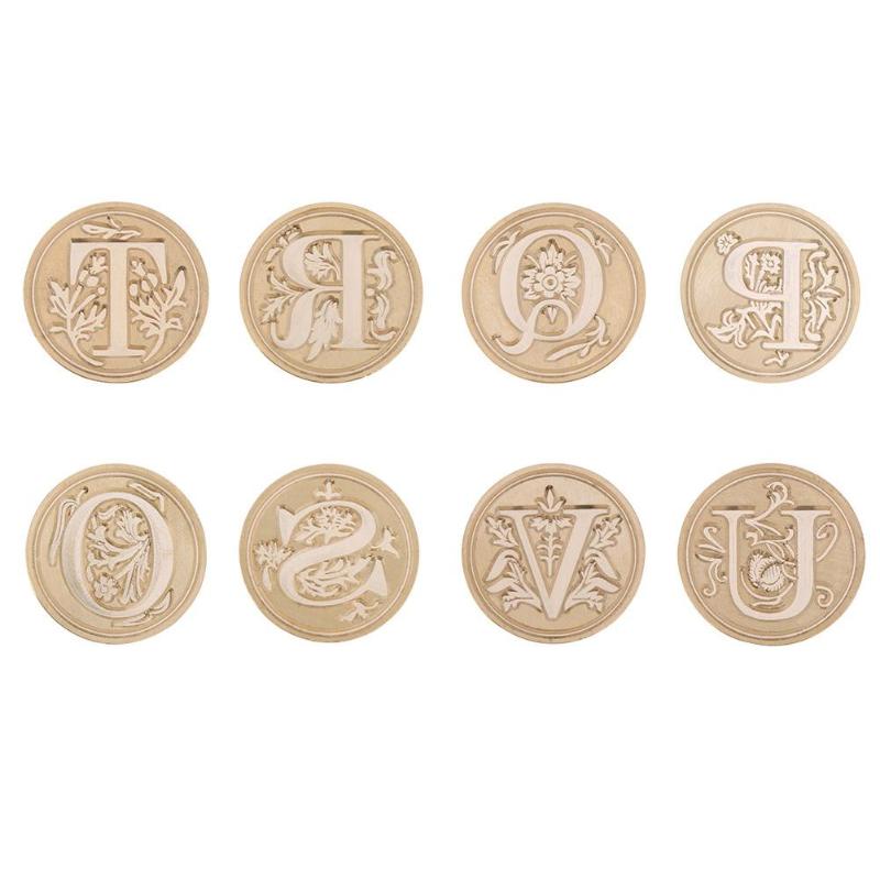 Copper Stamp Head Letter Seal Stamp Head for Wedding Invitation Card Decoration DIY Envelope Sealing Wax Stamp