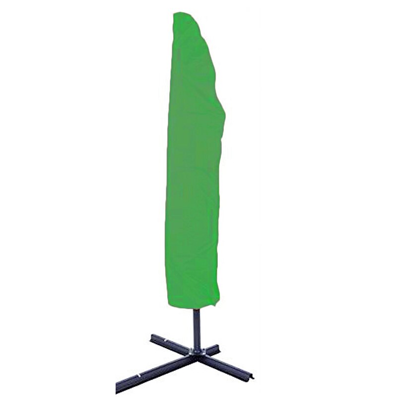 Solid Color Patio Parasol Waterproof Umbrella Cover Rain Cover Drawstring Dust Protective Case Outdoor Household Supplies: Green / 265-40-70 50cm