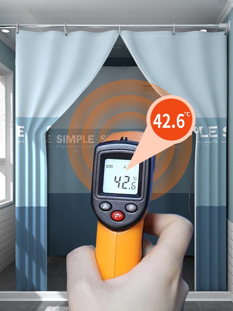 Aqumotic Full Cover Shower Curtain with Top Rectangular Bath Cover Bathing Outdoors Fully Enclosed Warm Bathroom Tent No Pole