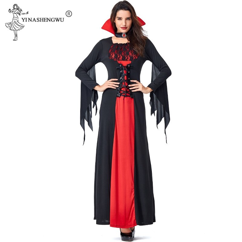 Deluxe Halloween Sexy Adult Women Vampire Costumes Victorian Vamp Fancy