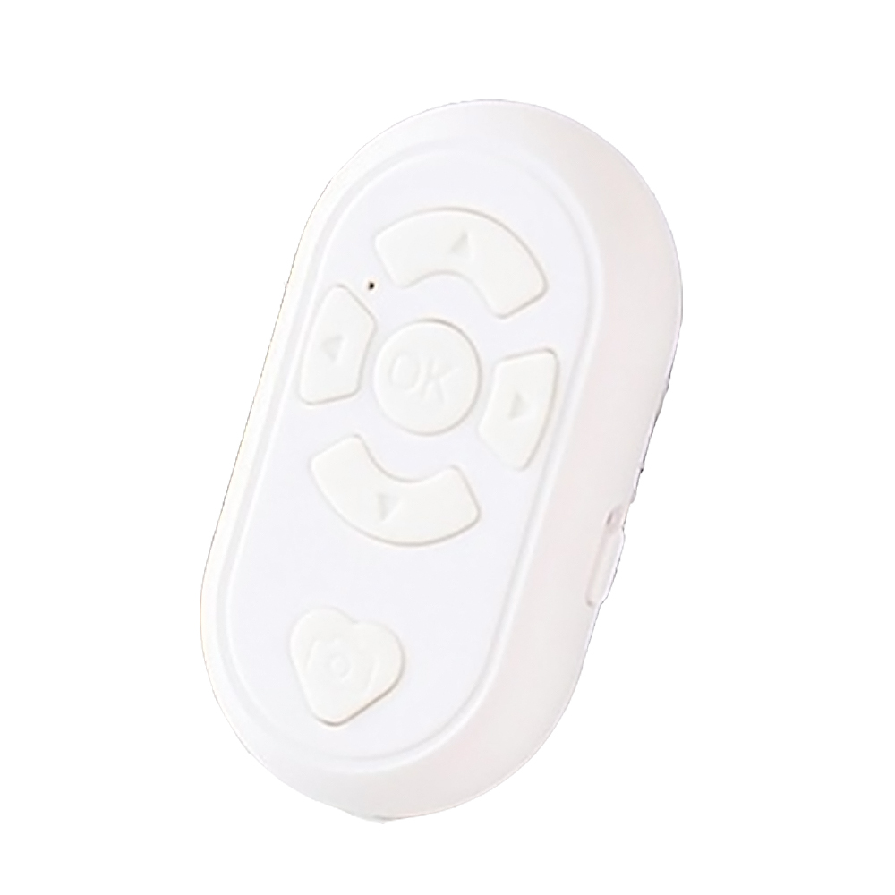 Bluetooth-compatible Wireless Remote Control Phone Selfie Video Controller For Android Ios Remote Button Rechargeable Type-C: WHITE