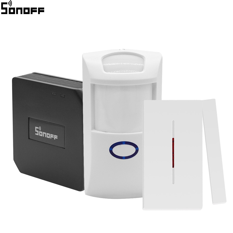Sonoff RF Bridge Wifi 433MHZ Remote controlle Motion Sensor Door Window Wireless Detector Smart Home Security Alarm System Alexa