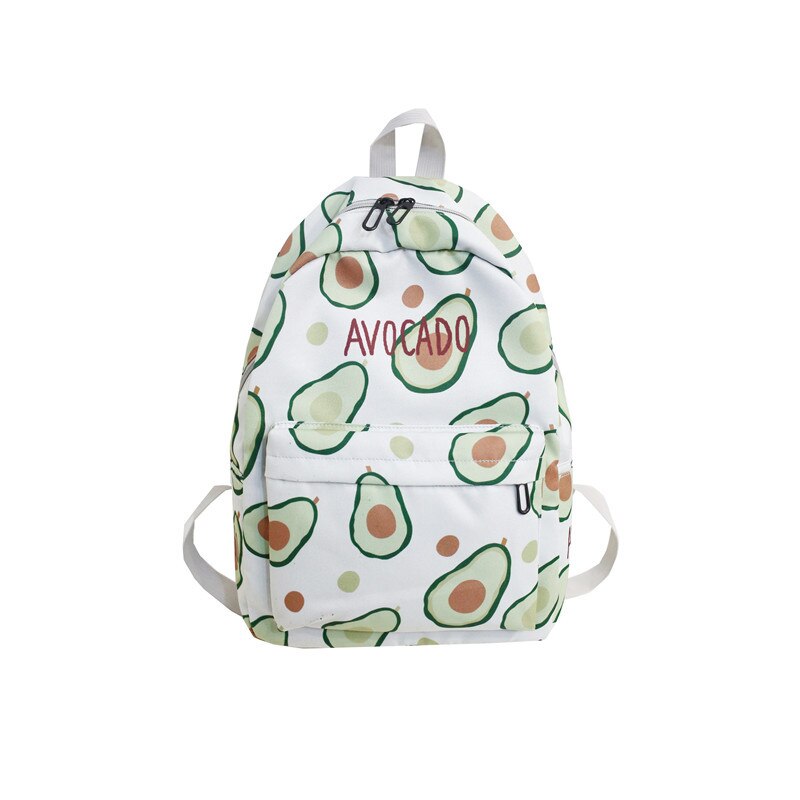 Avocado Fruit Stampato Bookbags Tela delle Donne Sveglie Zaini 2020 Ragazze Casual sac a dos Grande Stile di Gusto Squisito 17 Zaini pomodoro: Avocado