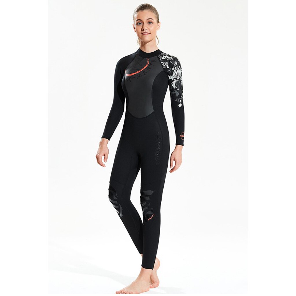 Women's Wetsuit - Full Body Back Zip Neoprene Dive Suit for Water Sports