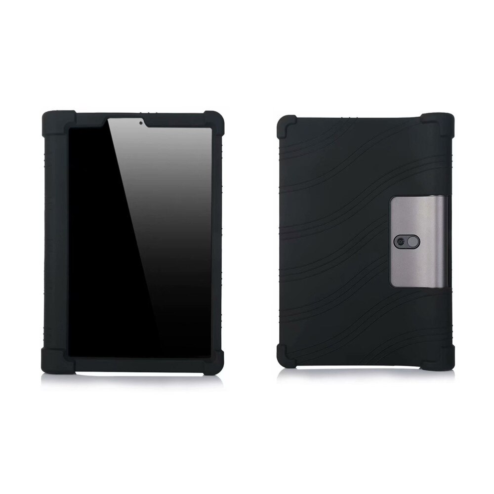 Étui En Silicone souple pour Lenovo Yoga Tab 5 YT-X705F Complet Protège la Couverture pour Yoga Option Futée YT-X705: Black