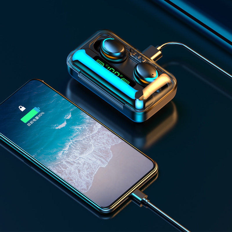 2023 F9 aktualizacja TWS słuchawki Bluetooth słuchawki bezprzewodowe 9D Stereo sportowe wodoodporne słuchawki douszne słuchawki z mikrofonem