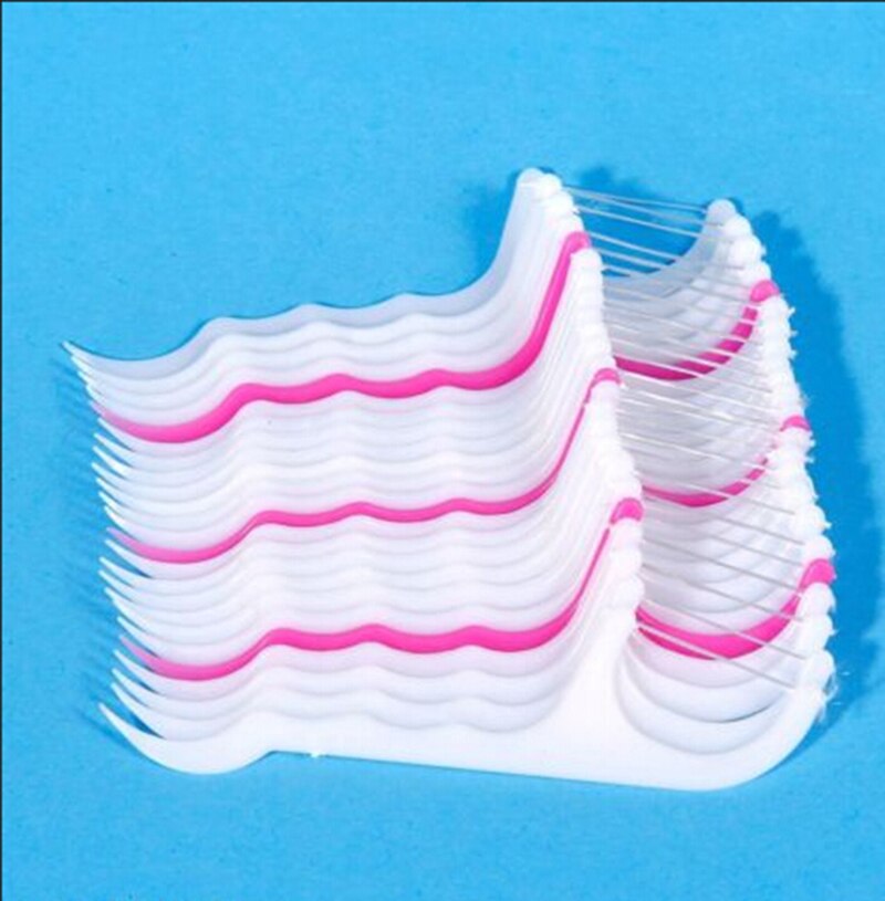 25 Stuks Wegwerp Dental Floss Cleaning Tand Stok 7Cm Floss Pick Rager Tanden Bleken Voor Tanden Reinigen
