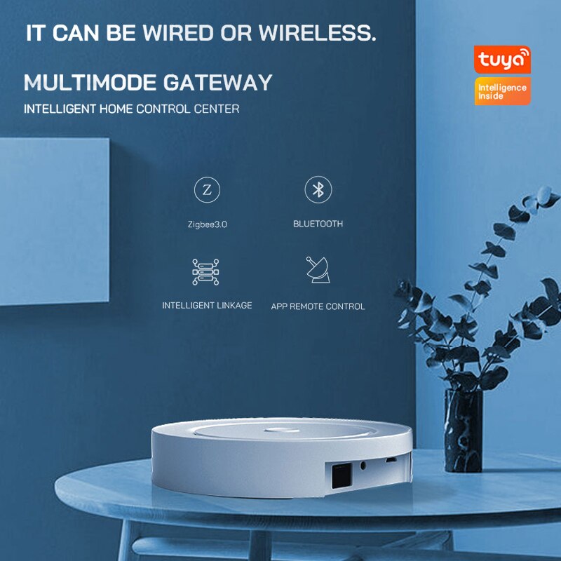Smart Home ZigBee Bluetooth mesh 3 in 1 Gateway Hub Multi Mode Gateway Remote Voice Control Work With Alexa Google Home
