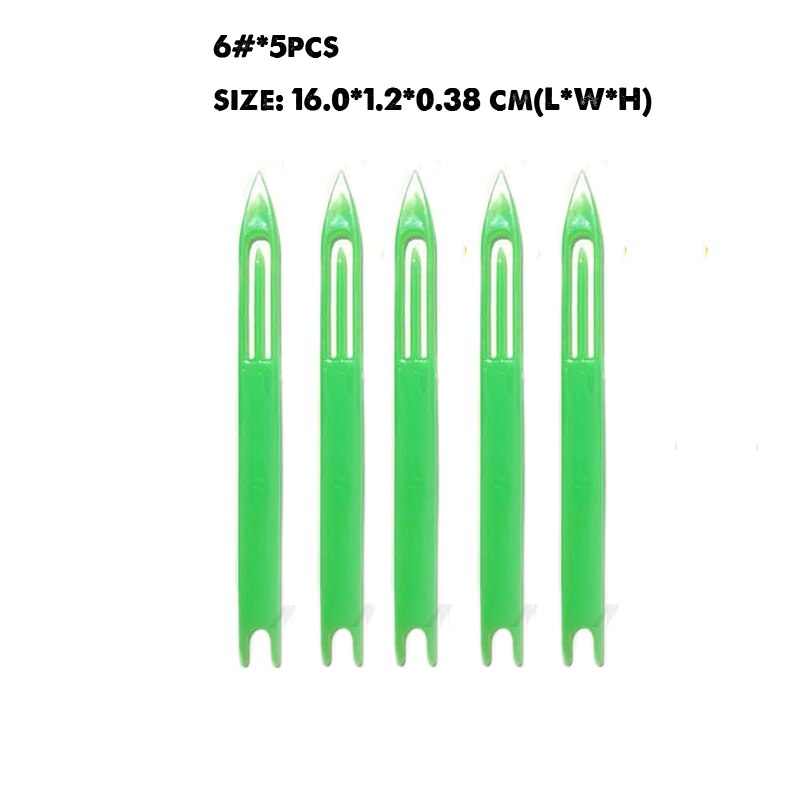 MNILOID 8pcs/lot Fishing Net Needle Repair Net Line tool Shuttles Mending Weaving Repair Netting Needle Fishing nets accessories: 6 size 5pcs