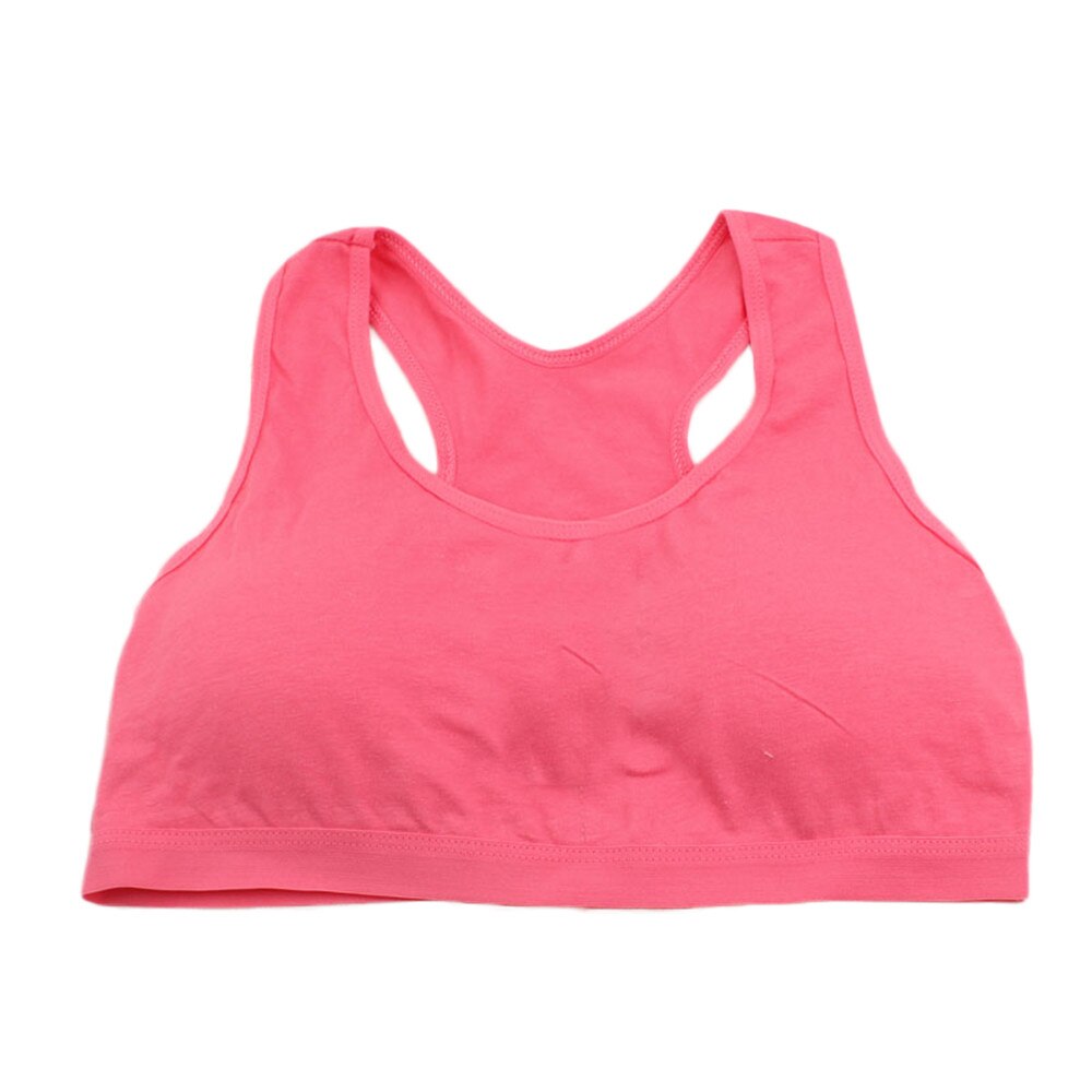 Ropa interior deportiva para niños y niñas, chaleco con sujetador de esponja de realce, ropa interior deportiva para carreras #40: Watermelon Red