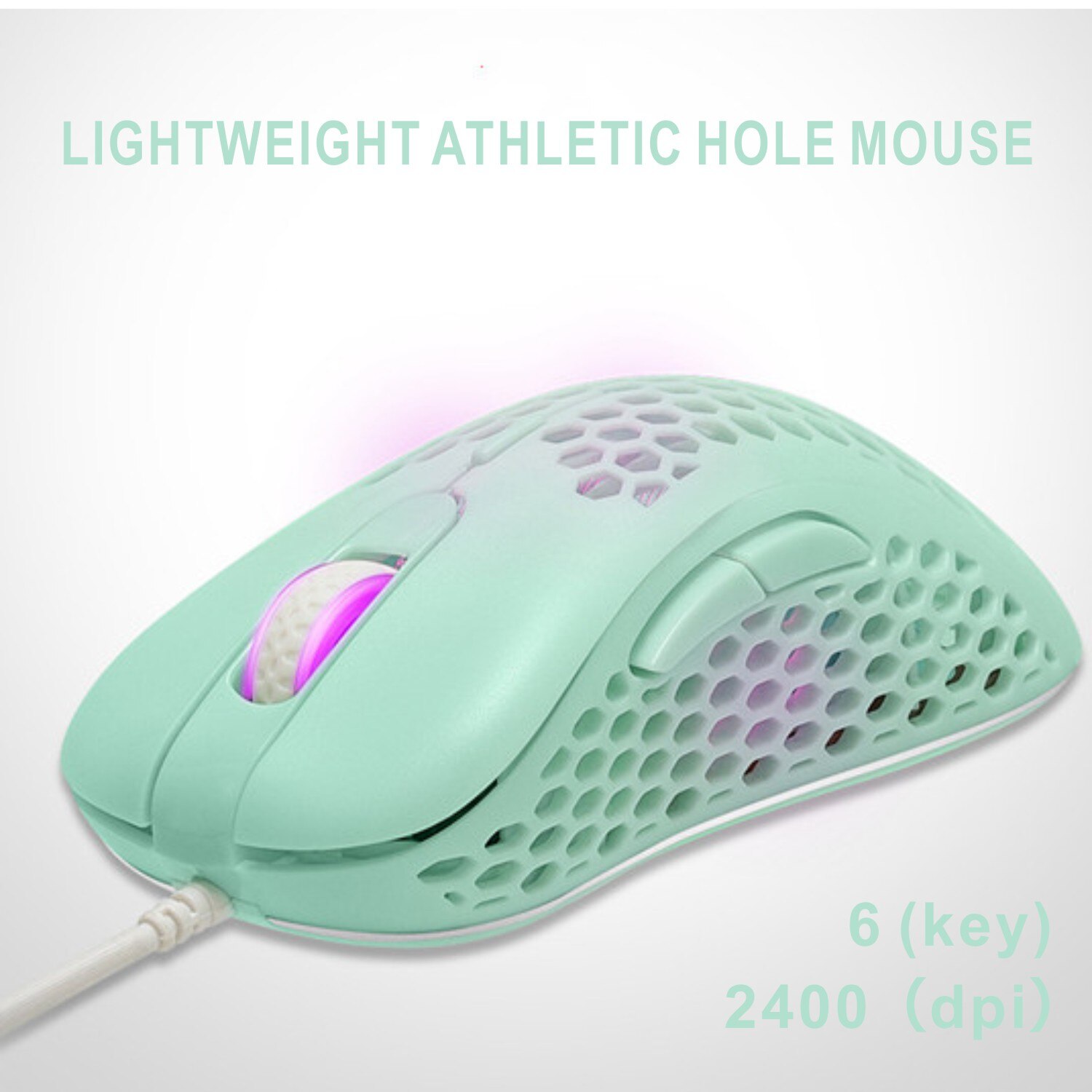 Gaming Mouse Computer Gamer Mause Kit PC USB Wired Mice With Cable LED RGB 3D Light Vertical Ergonomic 6 Key Laptop Gaming Mouse