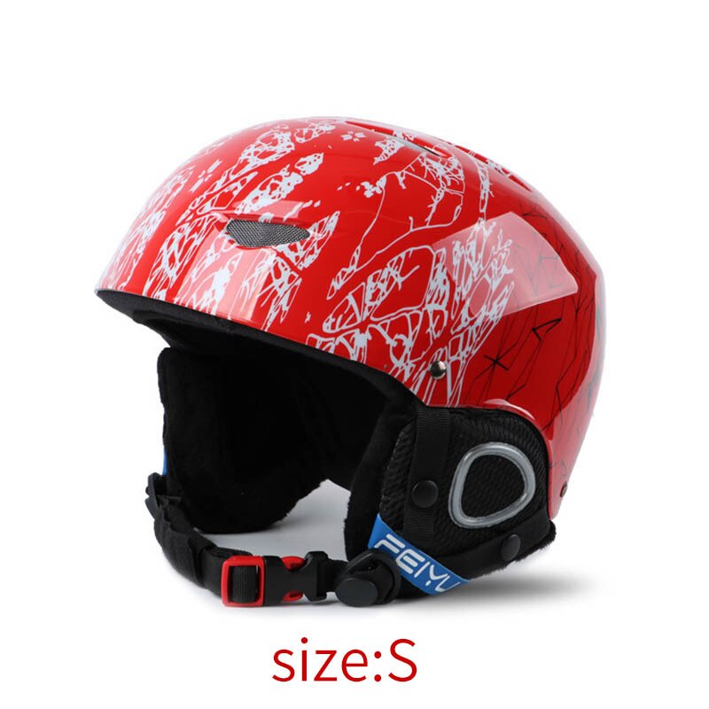 Skiën Helm Ultralight Pc + Eps Ce Kinderen Ski Helm Outdoor Sport Snowboard/Skateboard Helm: Rood / M