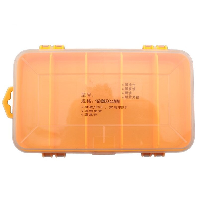 Transparent Double Layer 13 Grid Tool Box PP Plastic Impact Resistance Screw Parts Storage Box Container Tool box