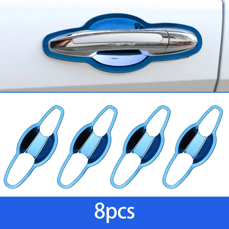 For DongFeng T5 EVO Door Handle and Bowl Decoration Protection DMF FORTHING T5evo Fuel Tank Cap Trim DongFeng T5evo: Silver