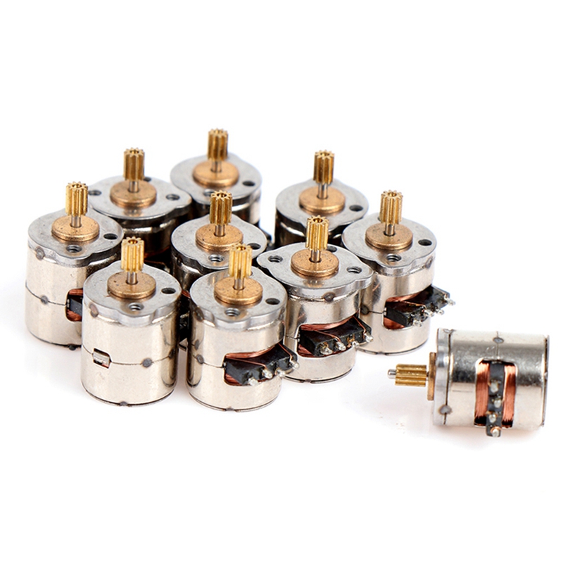 10 Teile/paket Mini 2-Phase 4-Draht Schrittmotor Miniatur Stepper mit Getriebe Kleine sehr klein Mini Motor- Spielzeug Motor- DIY