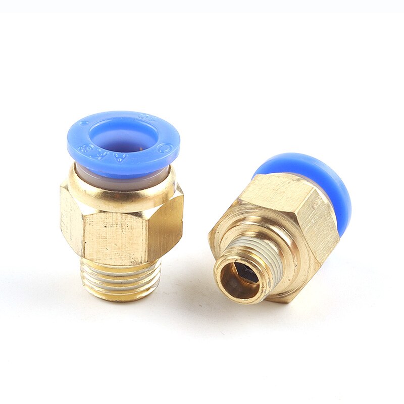 PC Air Pneumatic Fitting 4mm 6mm 8mm 10mm 12mm Male Thread 1/4 1/2 1/8 3/8 Compressed Hose Tube Pipe 4-M5 6-M5 Quick Connector