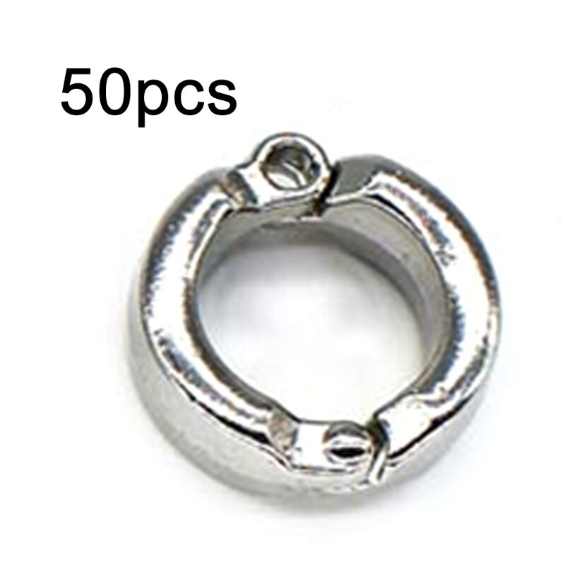 50 Pcs Alloy Dove Bands Bird Foot Ring Species Identify Training Rings Pet Bird: 15