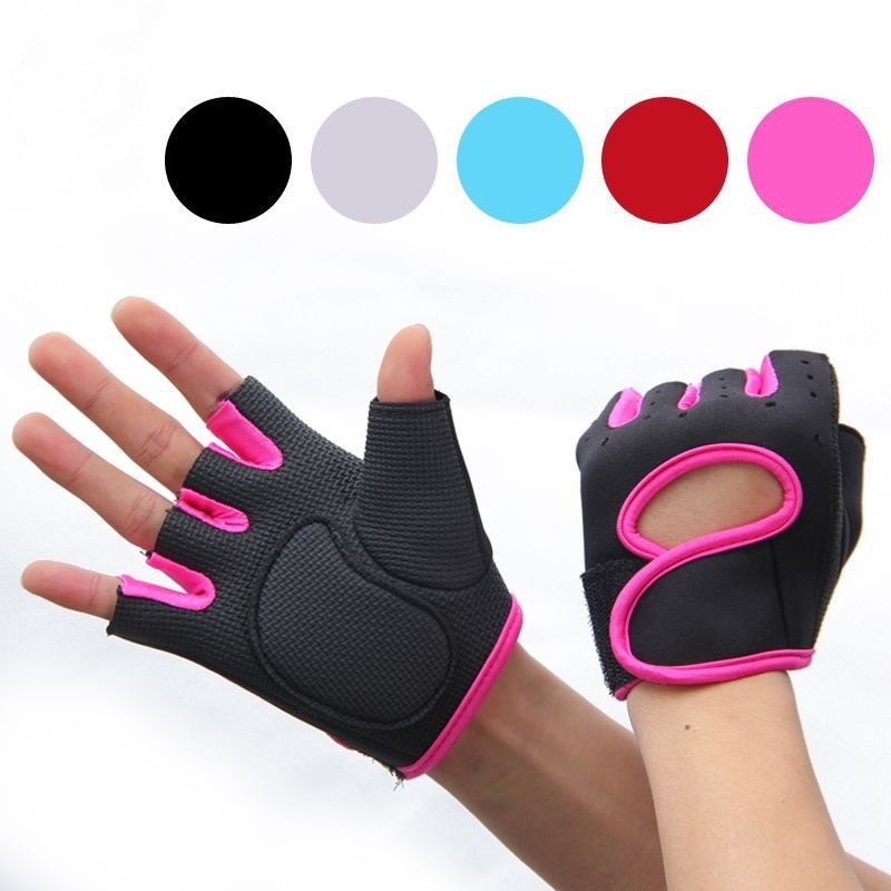 Guantes a medio dedo para deportes al aire libre para niños y niñas, antideslizantes, para ciclismo, patinaje, entrenamiento de Fitness