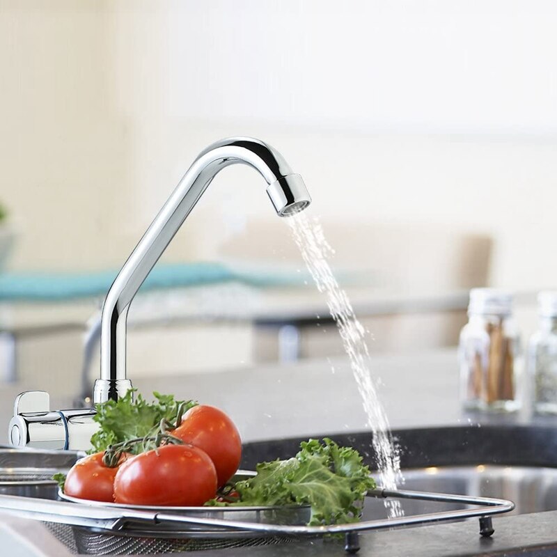 Rubinetto pieghevole per camper rotazione a 360 gradi piattaforma monocomando/rubinetto per lavabo in rame a parete per boccaporto per barche marino RV