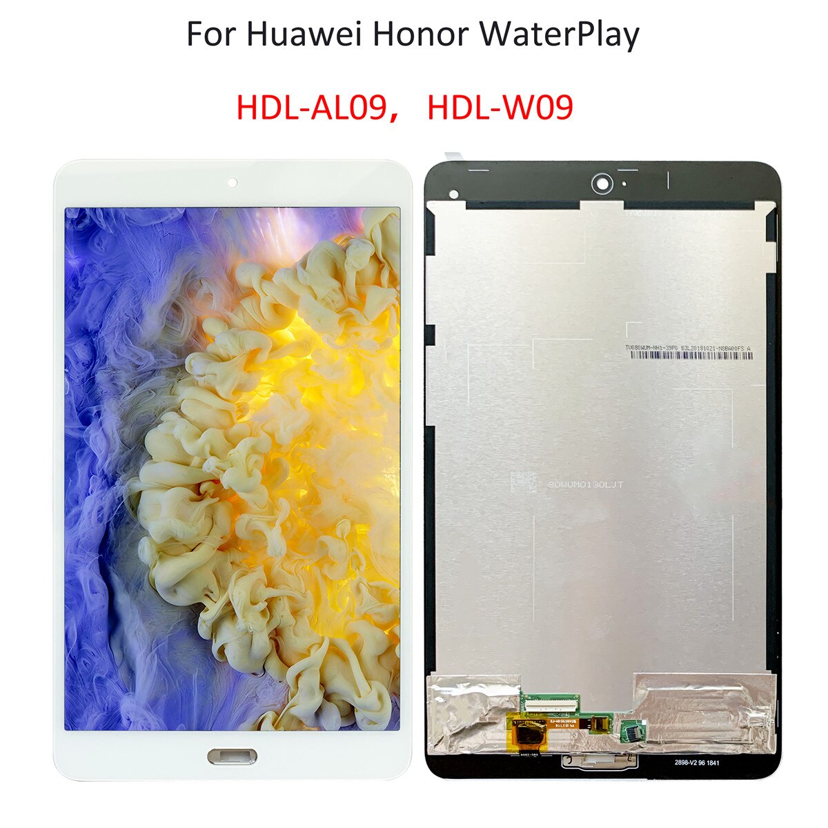 8&quot; For Huawei Honor WaterPlay HDL-W09，HDL-AL09 LCD Display and Touch Screen Digitizer Assembly Replacement White