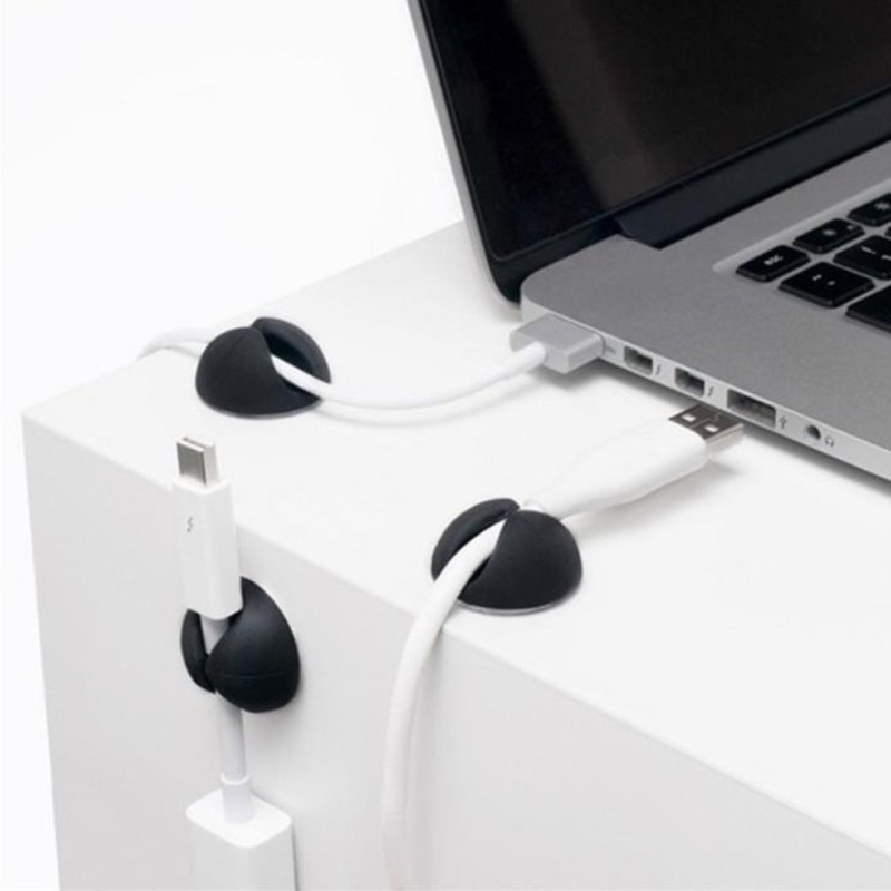Clips para cables de datos de coche, concentrador de línea USB autoadhesivo, abrazadera de fijación, organizador para salpicadero de cables de escritorio de oficina