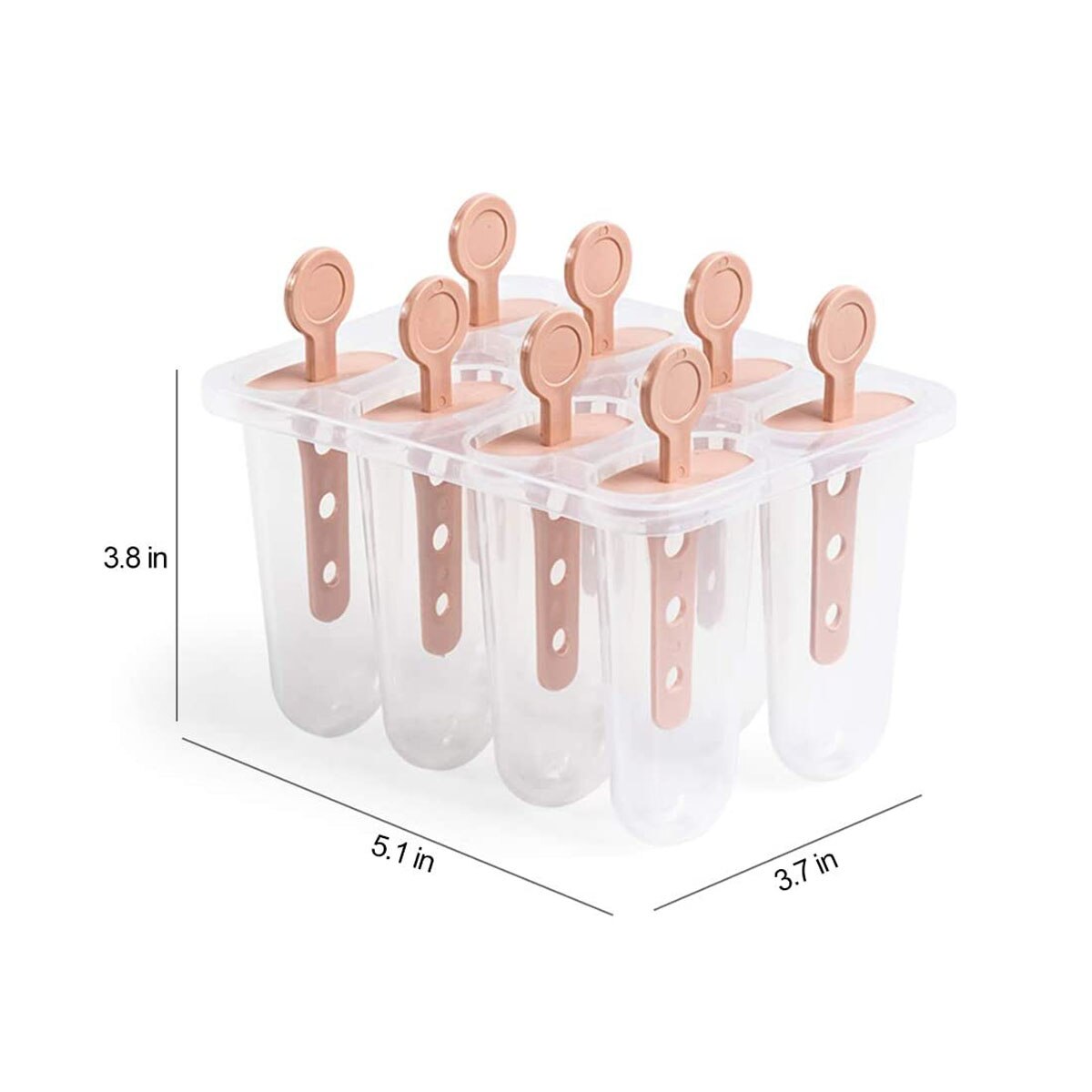 8Pcs Ice Cream Mold Popsicle Molds DIY Homemade Ice Cream Popsicle Plastic Ice Maker Mould For Home Kitchen DIY Food