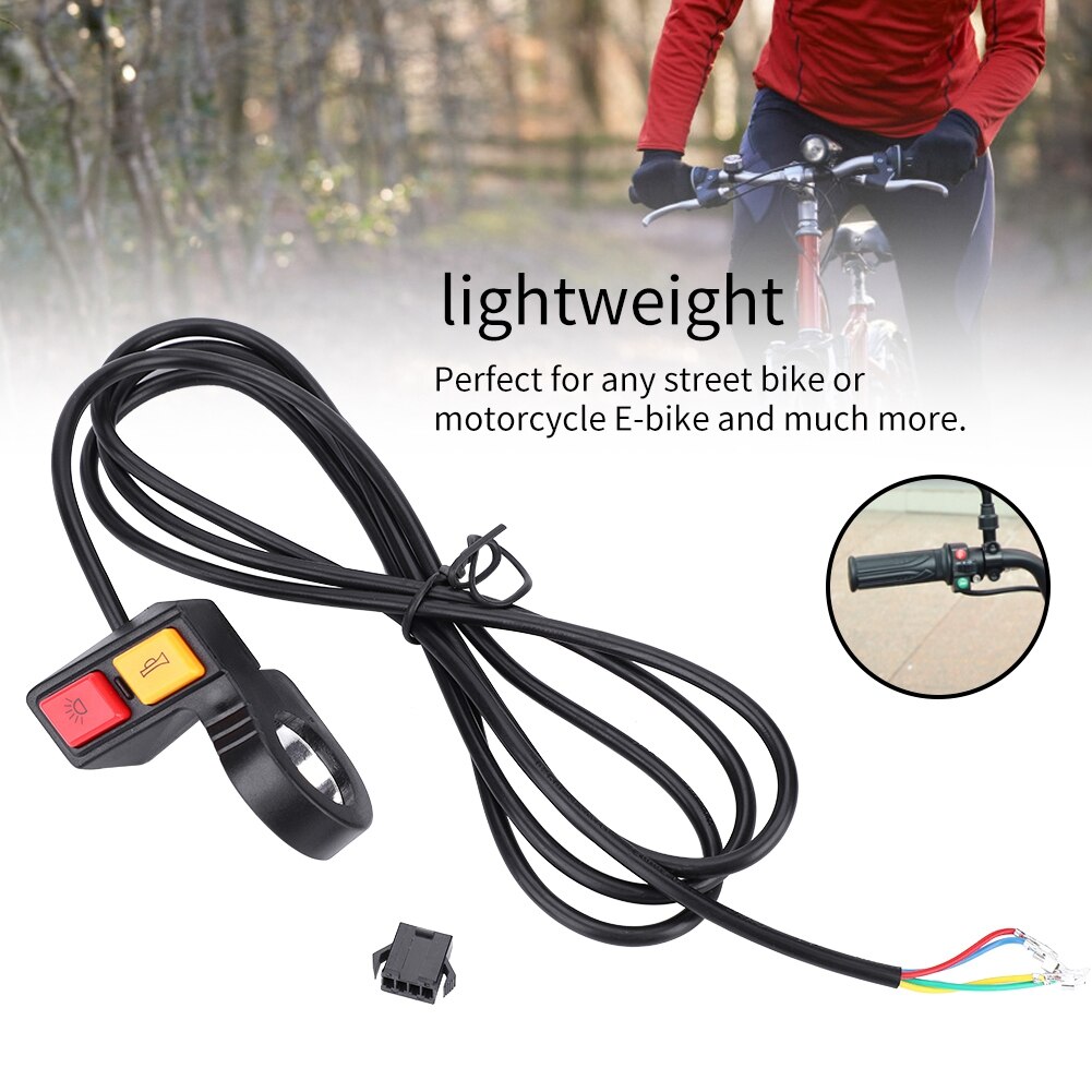2 Stuks Claxon Lichtschakelaar Elektrische Fiets Motorfiets Scooter Driewieler Universele 3-In-1 Auto Licht Richtingaanwijzer Elektrische Voertuig Accessoires