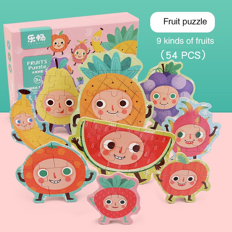 Bambino Grande Pezzo di Puzzle Puzzle di Puzzle Per Bambini di Educazione Precoce Beneficio Intelligenza Giocattolo di Puzzle Animale Di Puzzle Ragazzo Regalo di Puzzle Giocattolo: 10