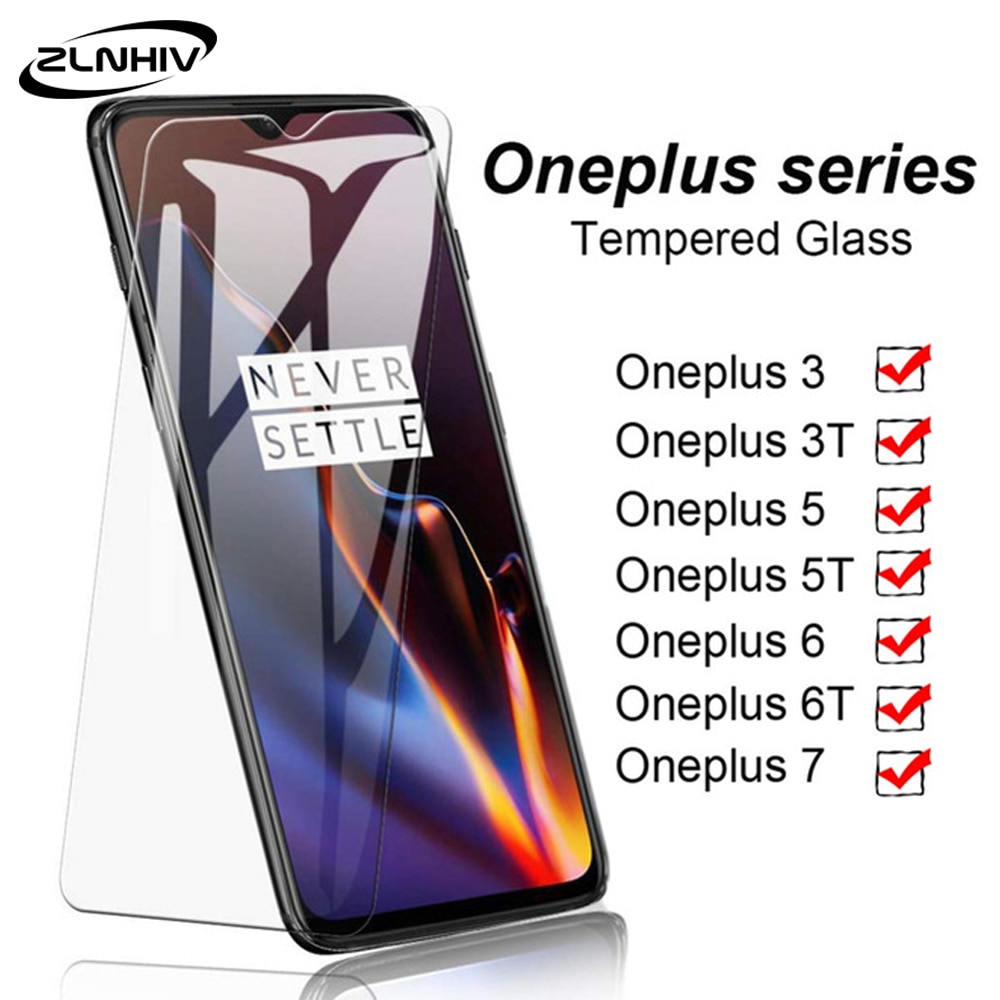 ZLNHIV verre trempé pour oneplus 7 pro 6 6T 5 5T 3 3T téléphone protecteur d'écran pour oneplus 7 film de protection sur verre smartphone