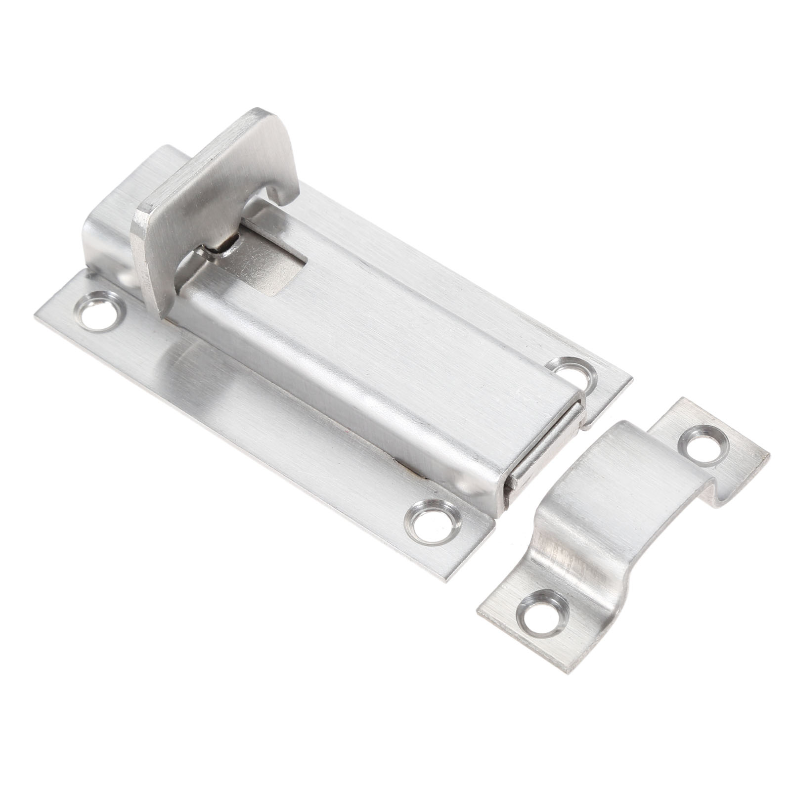 1Pc Stainless Steel Manual Door Latches Sliding Locks Barrel Bolts Latch Hasp Stapler Gate Lock Safety Easy Install for Bathroom