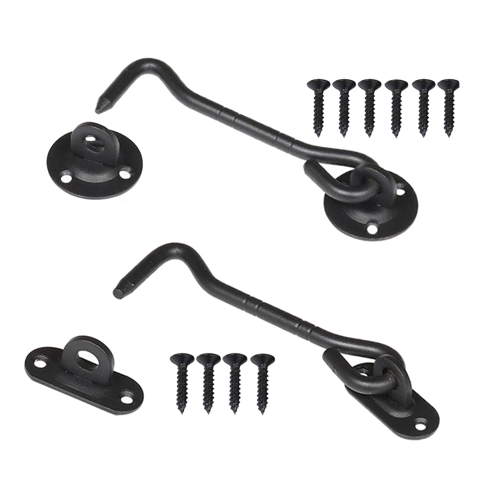 Slide Barn Door Lock Eye Latch Privacy Hook for Garage Swivel Window Shed Home Rustic