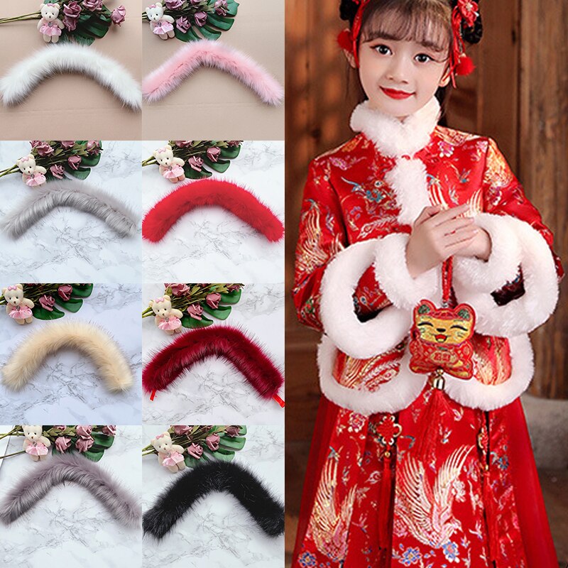 Faux Vos Bont Lint Tapes Furry Trim Trimmen Voor Trui Jas Kap Hoed Schoenen Diy Pluizige Kledingstuk Materialen