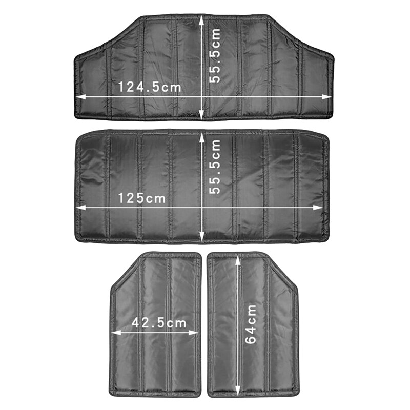 Car Roof Hardtop Sound Deadener Thick Durable Headliner Hinges Heat Insulation for Jeep Wrangler JK 12-17 4 Door