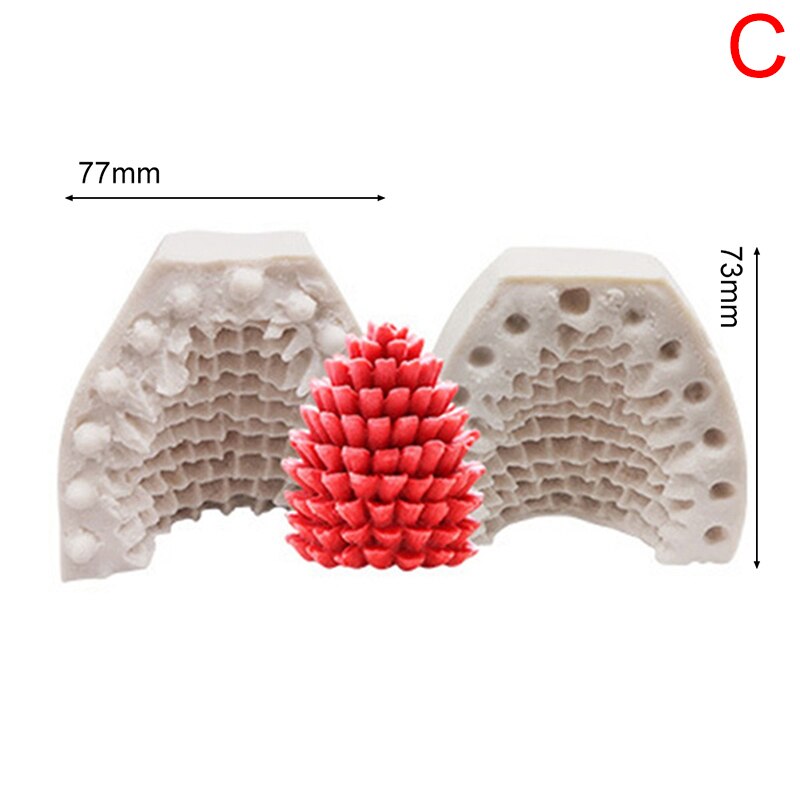 Moule bougie noel arbre de noel pomme de pin flocon de neige bougie Silicone moule: C
