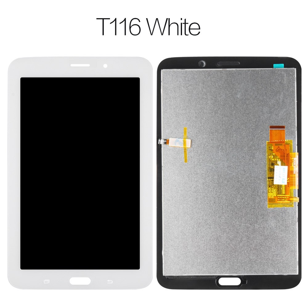 For Samsung Galaxy Tab 3 SM-T110 SM-T111 SM-T113 SM-T116 SM-T114 LCD Display Touch Screen T110 T111 T113 T116 T114 Assembly: T116 white