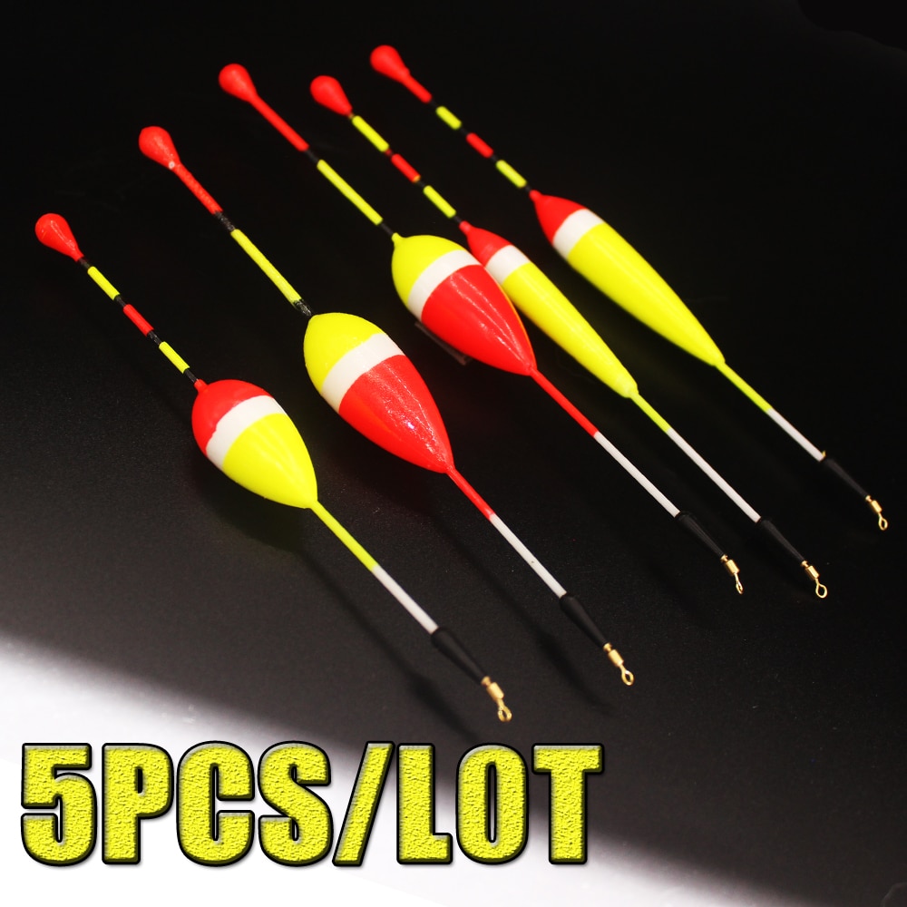 5pcs/lot Ice Fishing Float Foam drift Size 1g 2g 3g Bobber Set Buoy Boia Floats For Carp Fishing Tackle Accessories