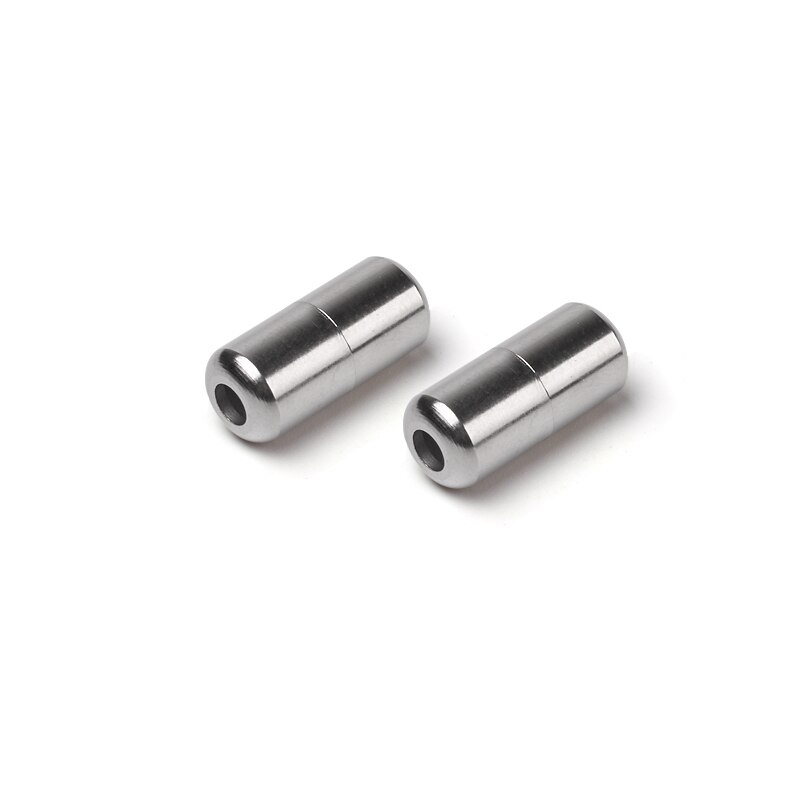 2 st  /1 set metallskosnören låstillbehör utan knytskosnören metall spetslås gör-det-själv-sneaker-kit spetsspänne\"guld silver": 4 st silver