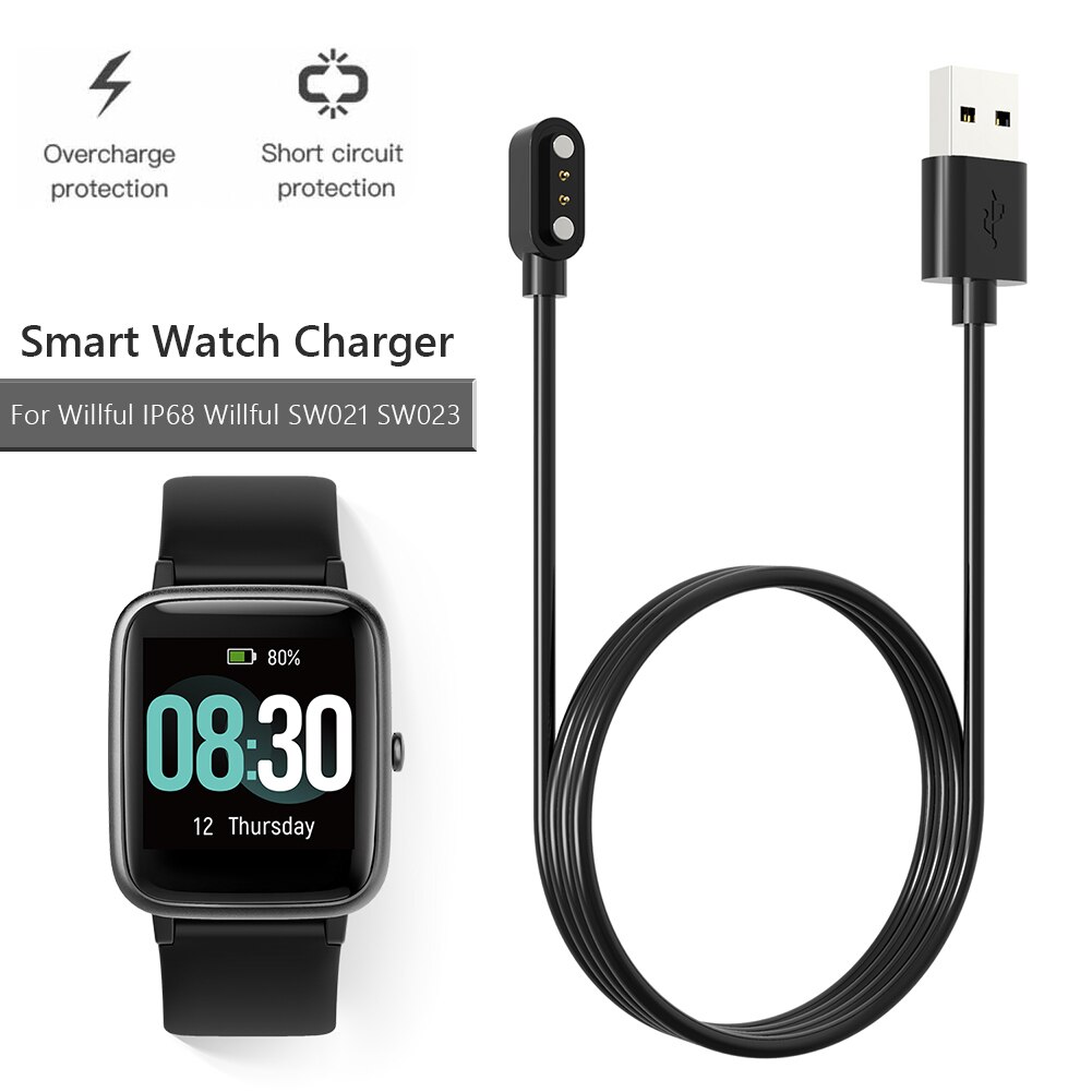 Magneettikellon laturin kaapelin vaihto tahallisiin  ip68/sw021/id205u/ umidigi uwatch 3 johdon älykellotarvikkeisiin