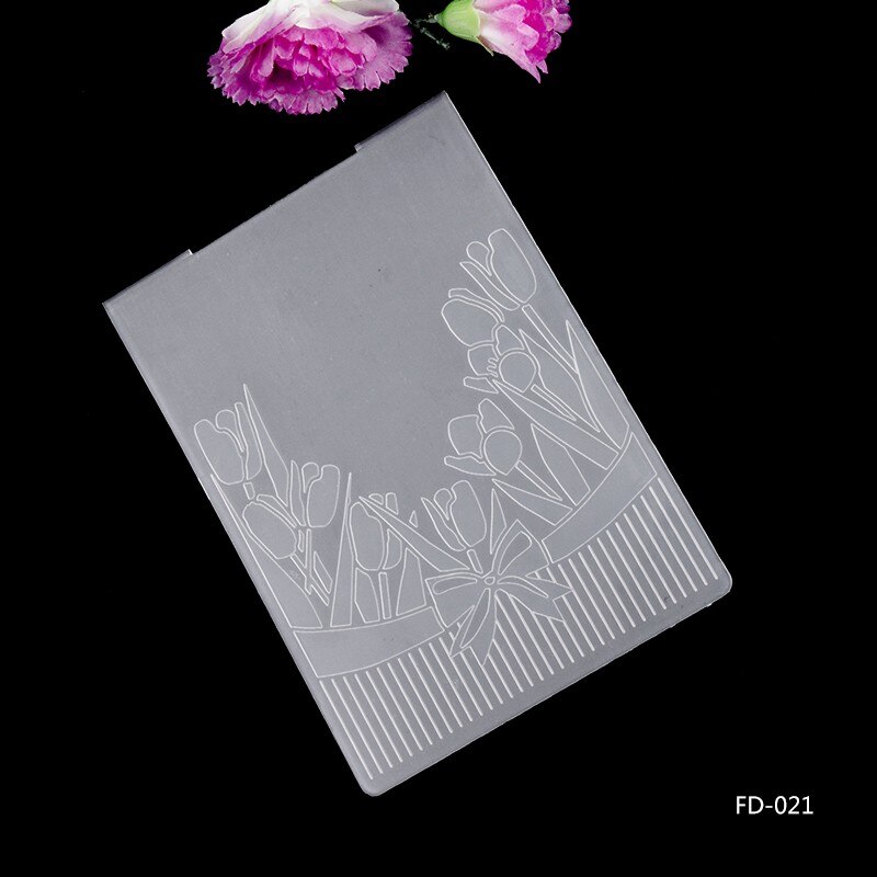 Flower Coconut Tree heart-shaped Scrapbook style DIY Paper Cutting Dies Scrapbooking Plastic Embossing Folder: FD-021