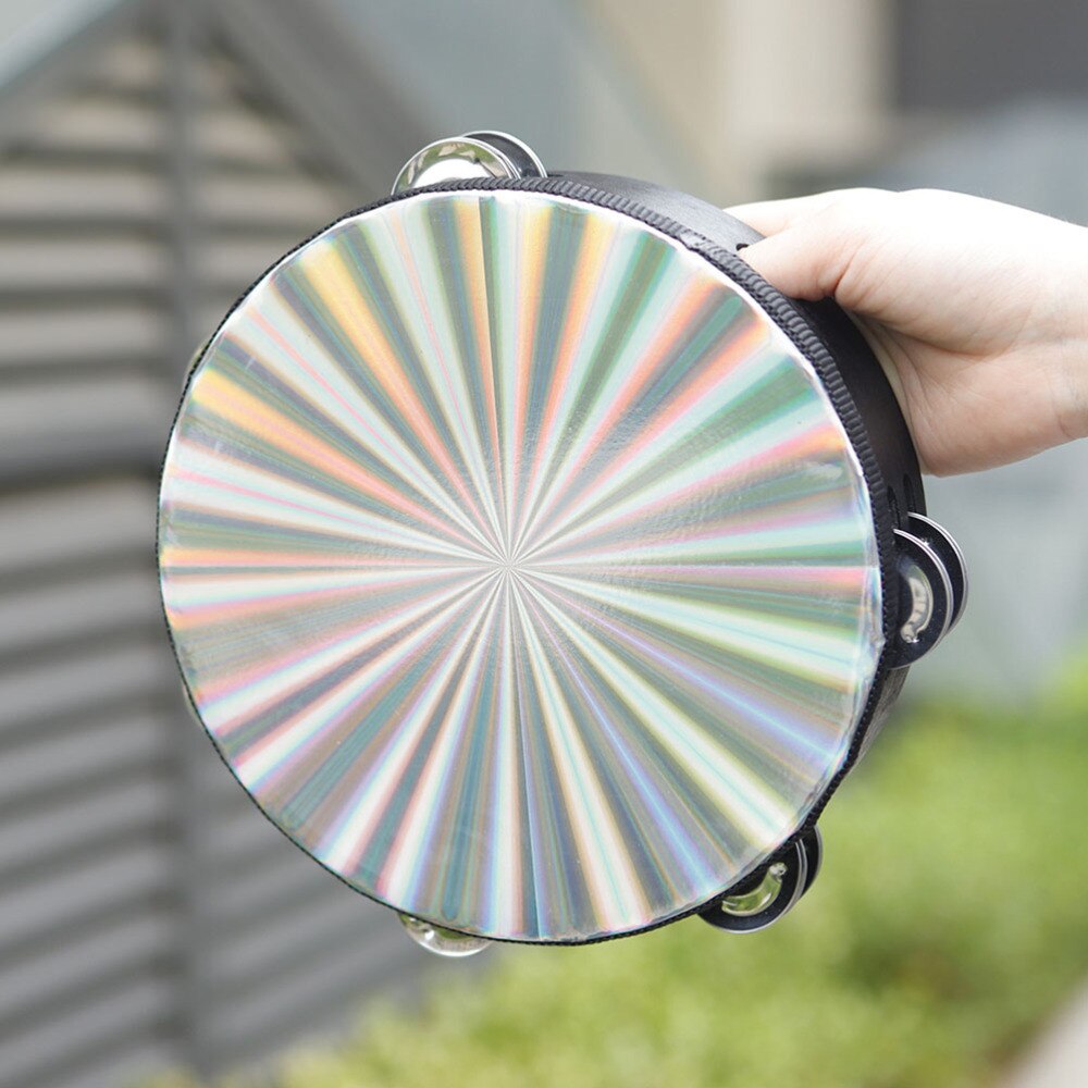 1pc Musical Hand Drum Percussion Printed Bell Drum Handheld Musical Instrument