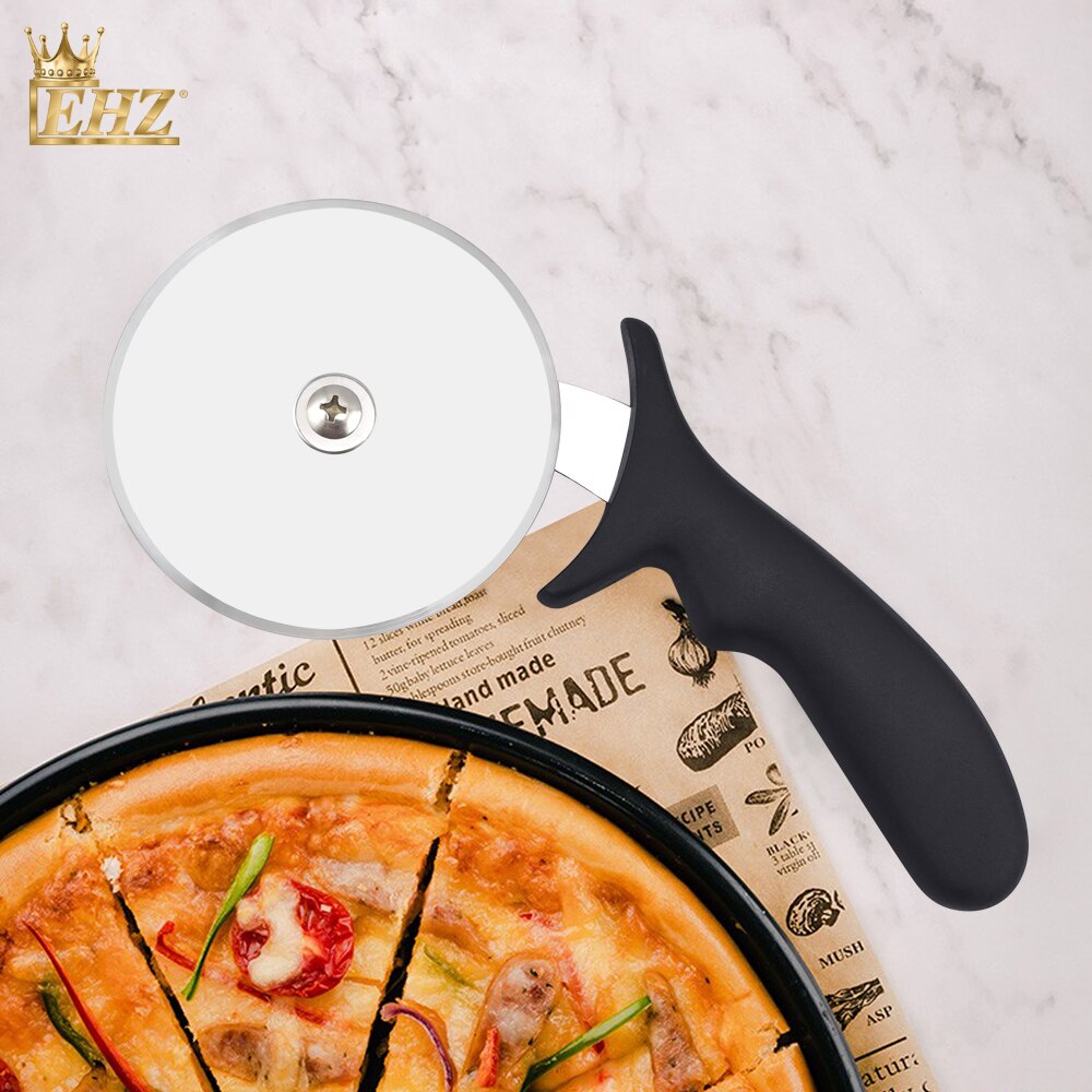 EHZ Pizza Cutter Wheel Stainless Steel Pizza Wheel Super Sharp Pizzar Slicer with Non Slip Handle Kitchen Tool