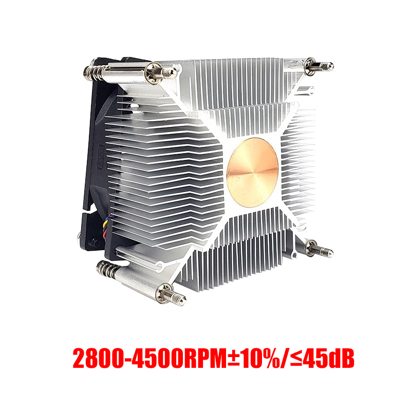 80MM CPU Air Cooler 4PIN PWM Cooling PC Radiator Fan for Intel X79 X99 CPU Fan Ventilador: green